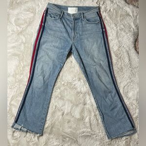 Mothers jeans - red blue side stripe - 27